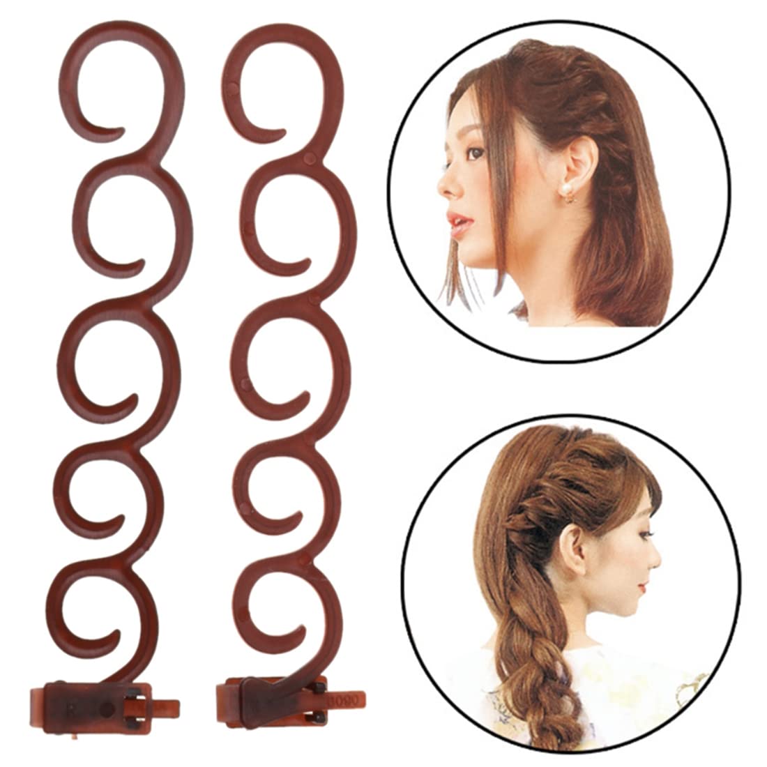 Capelli Strumento per Intrecciare, 4PCS Twist Curler Donut Strumenti, Kit per Intrecciare i Capelli Delle Donne, Accessori per Intrecciare la Treccia DIY per Donna Ragazza