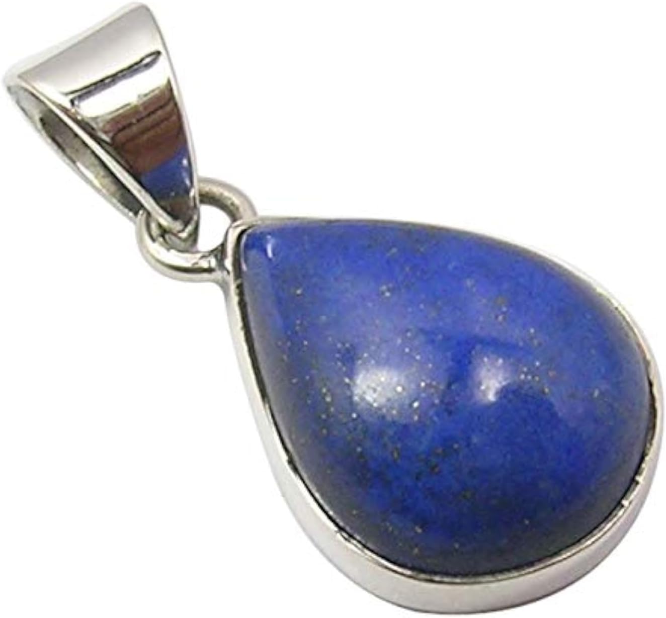 12 x 16 mm Lapis Lazuli Pendant 1" 3.0 Grams 925 Sterling Silver