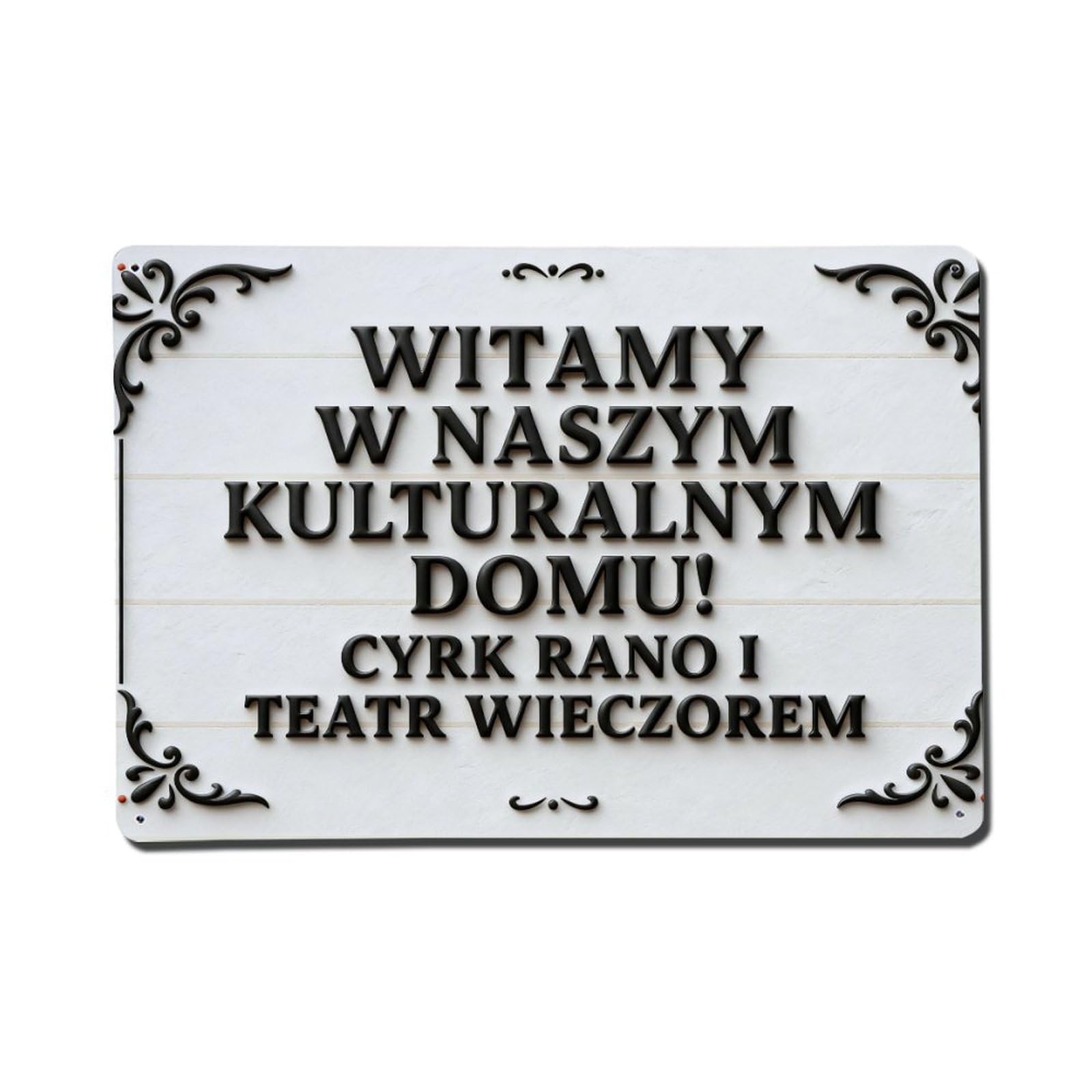 Welcome To Our Cultural Home Vintage Metal Tin Sign Retro Wall Decor, Bar Garage Cafe Kitchen Home Wall Art Poster Decoration 8x12inches