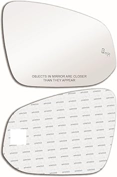 Blind Spot Mirror Glass with Full Size Adhesive for 2014-2025 Toyota Highlander | 2014-2024 4Runner | 2022-2026 Corolla Cross | 2013-2025 RAV4 | 2016-2025 Tacoma | 2021-2024 Venza Passenger Side Right