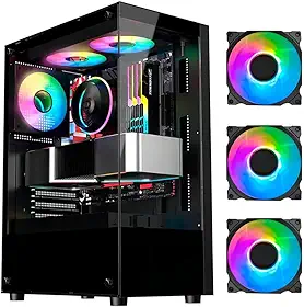 PC GAMER INTEL I5 7400 7ª GERAÇÃO H110M 8GB DDR4 SSD 240GB 500W BIVOLT WIFI 3 FANS RGB