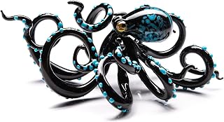 Mesmerizing Miniature Handmade Glass Octopus Model, a Captivating and Alluring Decorative Piece