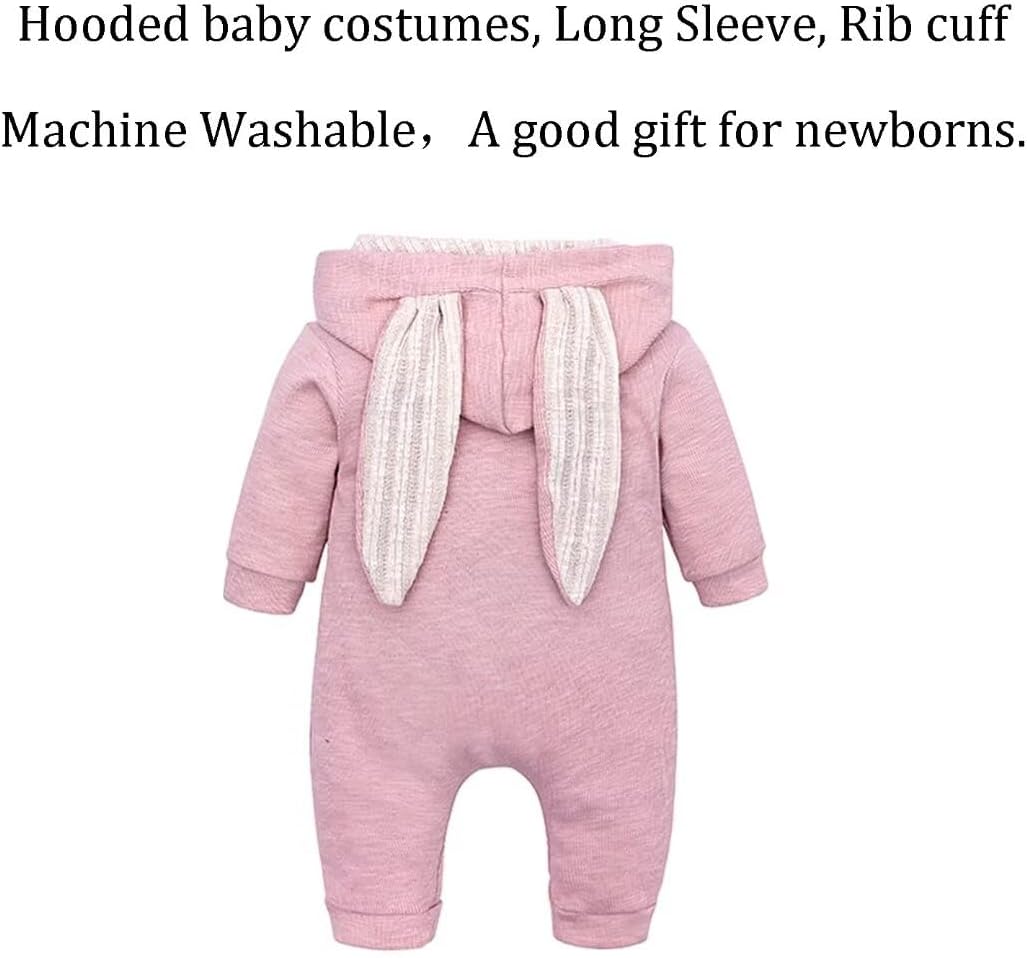 My First Easter Outfit, Baby Girl or Boy Bunny Costume, Infants Rabbit Cosplay Romper - Image 6