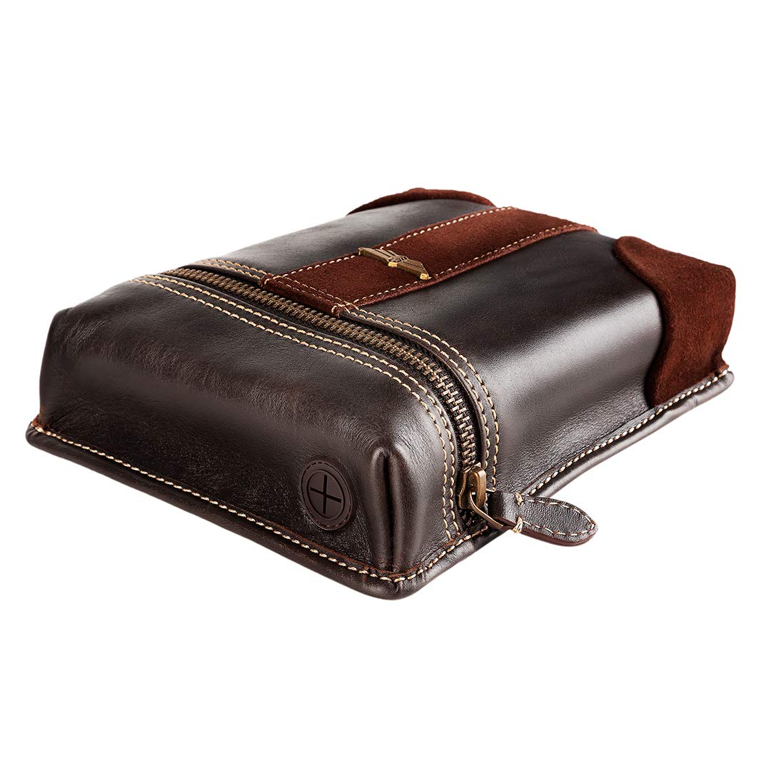 Sacoche Réservoir Aimantée de Moto Aviator - Cuir de Vachette Pleine Fleur Vintage & Cuir Velours - Imperméable & Léger - Ergonomique - Durable - Garantie 3 Ans