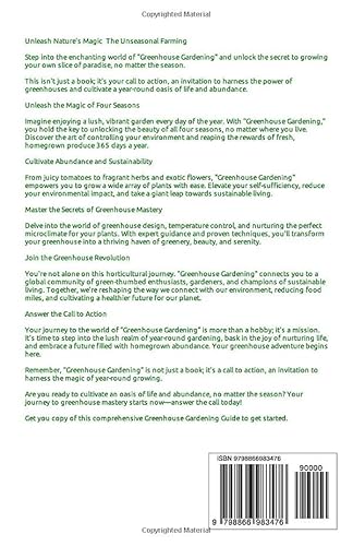 Greenhouse Gardening: Learn Self Sufficiency Tips for Growing Organic Fruits, Vegetables and Herbs A