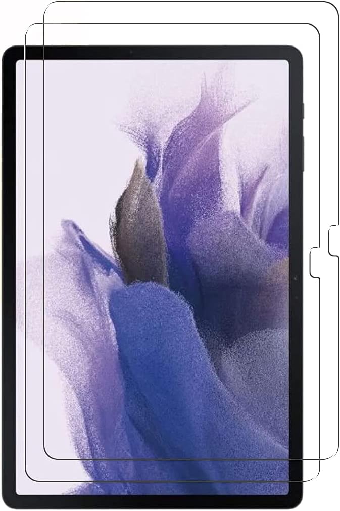 KP TECHNOLOGY {2 PACK) Galaxy Tab S7 FE Premium Quality Genuine Tempered Glass Explosion & Shatter Proof Screen Protector Guard Cover for Samsung Galaxy Tab S7 FE 12.4 inch 2021