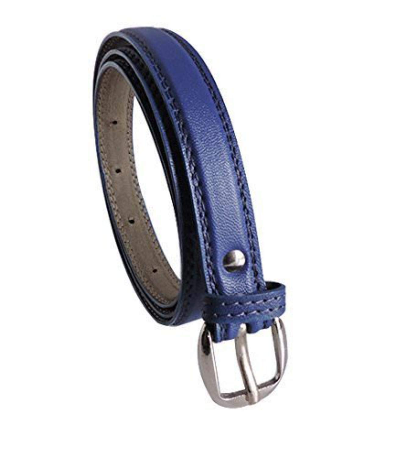 pinkit Girl's PU Leather Belt for Women/Ladies/Girls (Free Size, Fits Waist Size 26 to 34) - Blue (Pack of 1)-picture-53