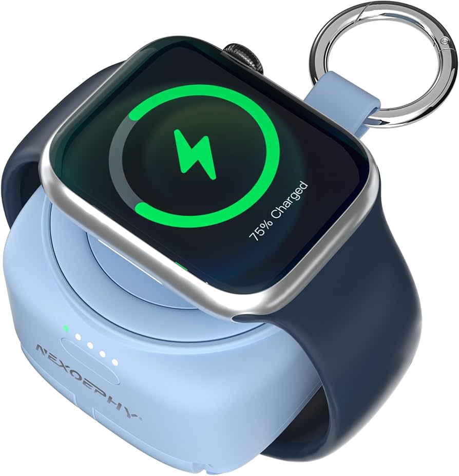 MFi certified Apple Watch magnetic keychain charger