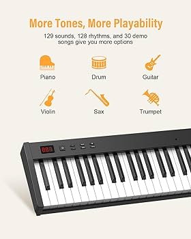 Amazon | KONIX(コニックス) ピアノキーボード 88キー スタンド付き