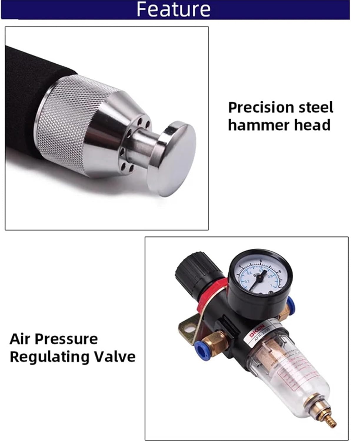 Air Hammer, Tire Mending Air Hammer Straight Pneumatic Massage Hammer Leather Shoe Repair Machine(Group 1)
