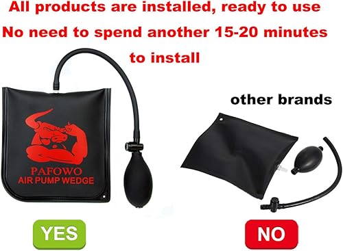 Miniatura 7 de Bomba de bolsa de cuña de aire de grado comercial mejorada de 3 piezas, kit de nivelación profesional y herramienta de alineación, bolsa inflable. 3