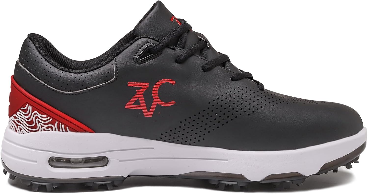 ZVC Golf Shoes Men with Spikes Non-Slip Water-Resistant Lightweight Breathable Professional Spiked Footwear Outdoor - Image 6