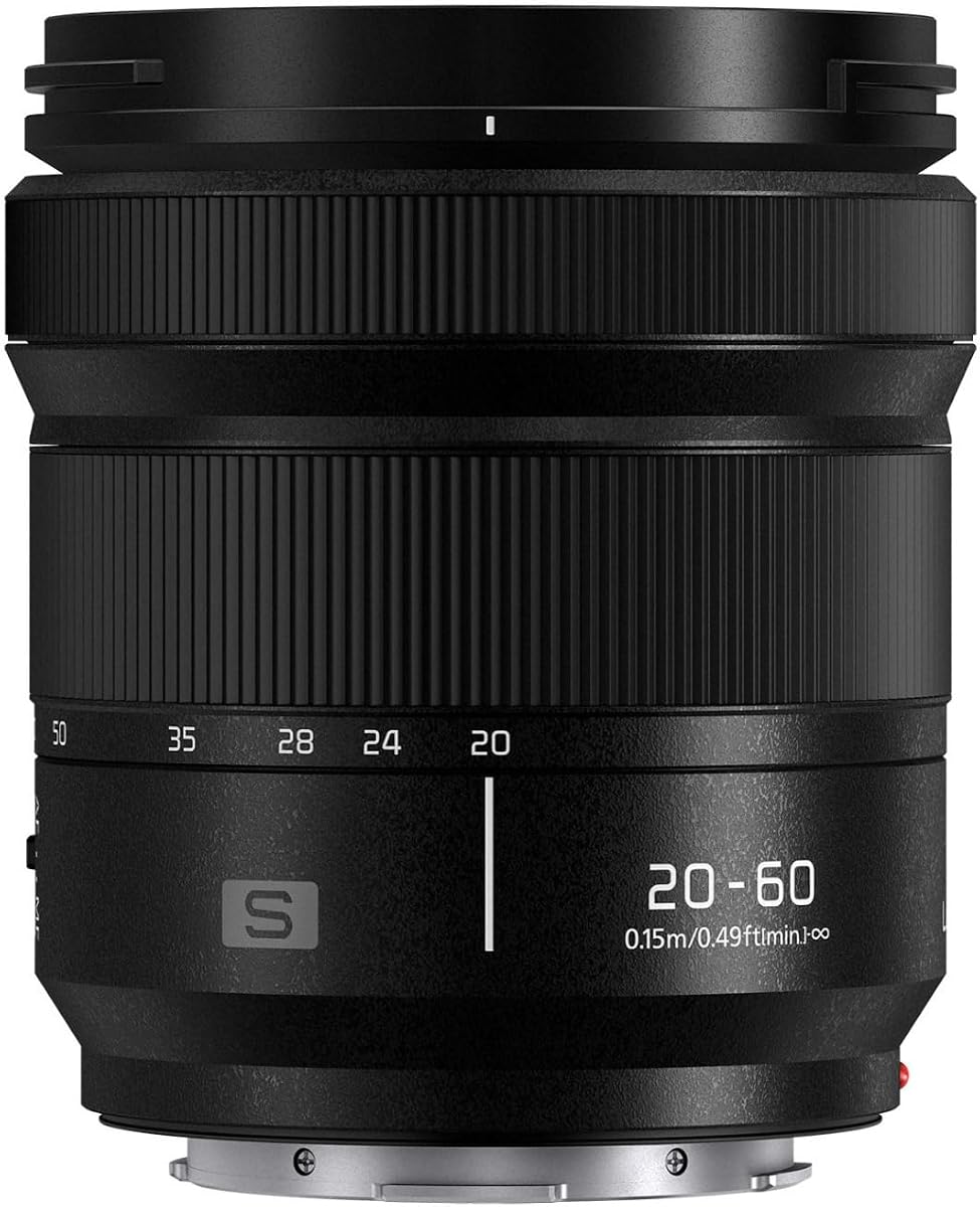 Lente intercambiable Panasonic LUMIX S 20-60 mm F3.5-5.6 L con montura para cámaras digitales de fotograma completo sin espejo serie LUMIX S - S-R2060 (EE. UU.) | Cámaras de fotograma completo sin espejo Serie S - S-R2060 (EE. UU.)