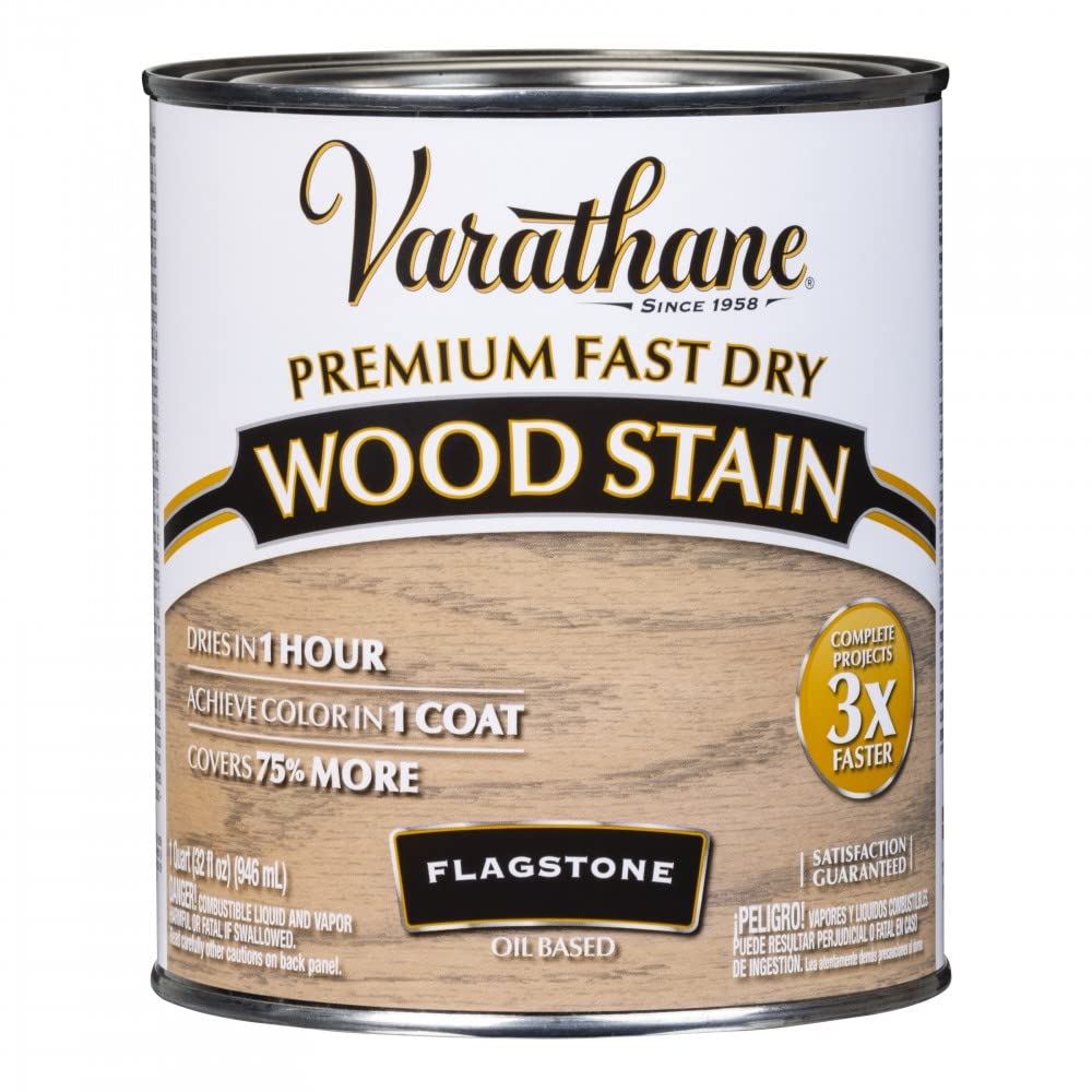 Rust-Oleum Varathane 349596 Premium Fast Dry Wood Stain (Half Pint/236ml) - Flagstone