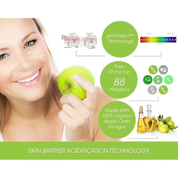 CLMD - TrueCider Gentle Creamy Cleanser Hydrating Face Wash with Organic Apple Cider Vinegar Restores Skin Barrier, Reduces Redness & Irritation Suitable for Sensitive Skin 8 fl oz