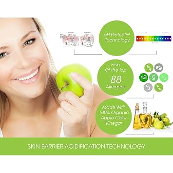 CLMD - TrueCider Gentle Creamy Cleanser Hydrating Face Wash with Organic Apple Cider Vinegar Restores Skin Barrier, Reduces Redness & Irritation Suitable for Sensitive Skin 8 fl oz
