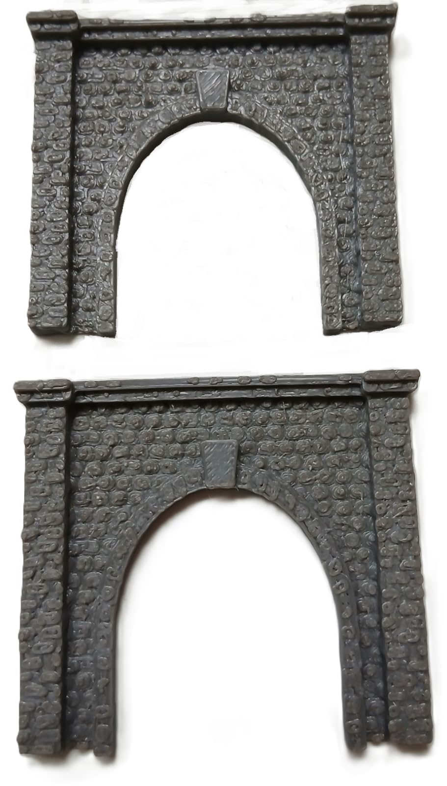 Z Gauge Stonework Detail Railway Tunnel Single Track Train Portal Entrance x2