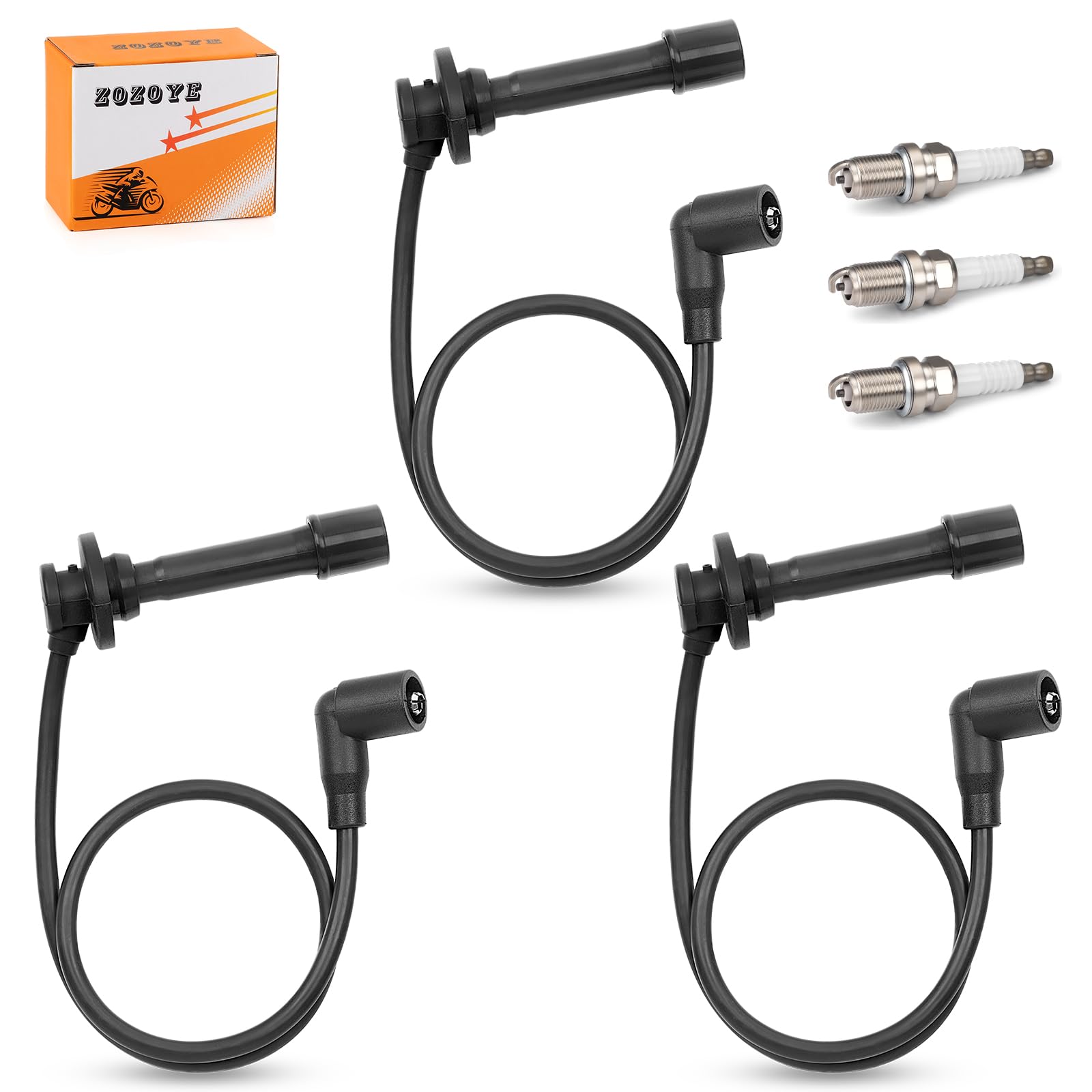 Amazon.com: Spark Plug & Cap Wire Kit for Kawasaki KAF820 KAT820