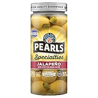 Vista 15 de Pearls Specialties, Aceitunas Queen rellenas de queso azul, paquete de 6, frascos de 6.7 onzas