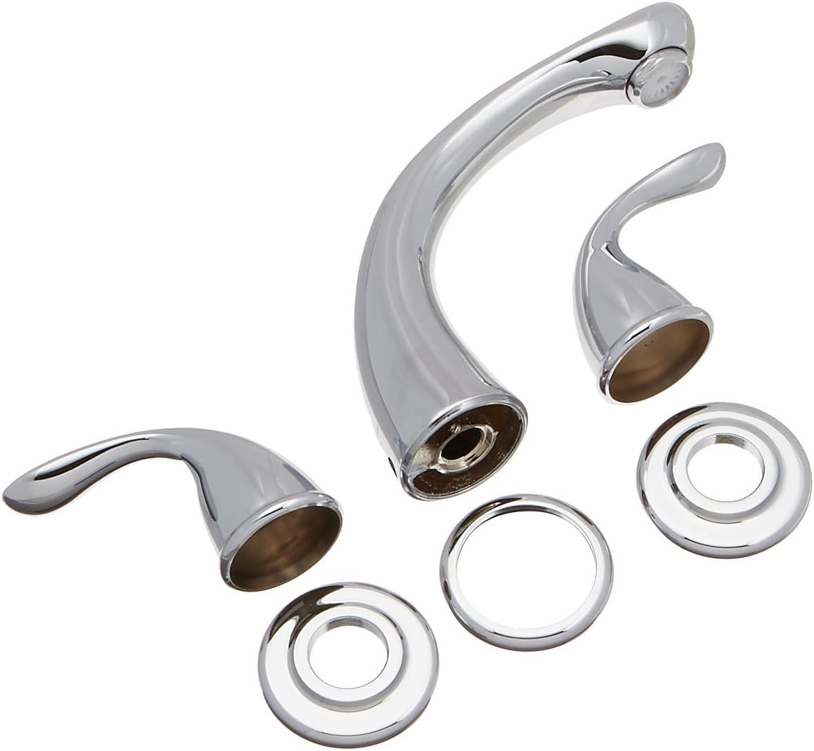 Pfister Pfirst Series Roman Tub Trim, Valve Not Included, 2-Handle, 3-Hole, Polished Chrome Finish, 1T65100