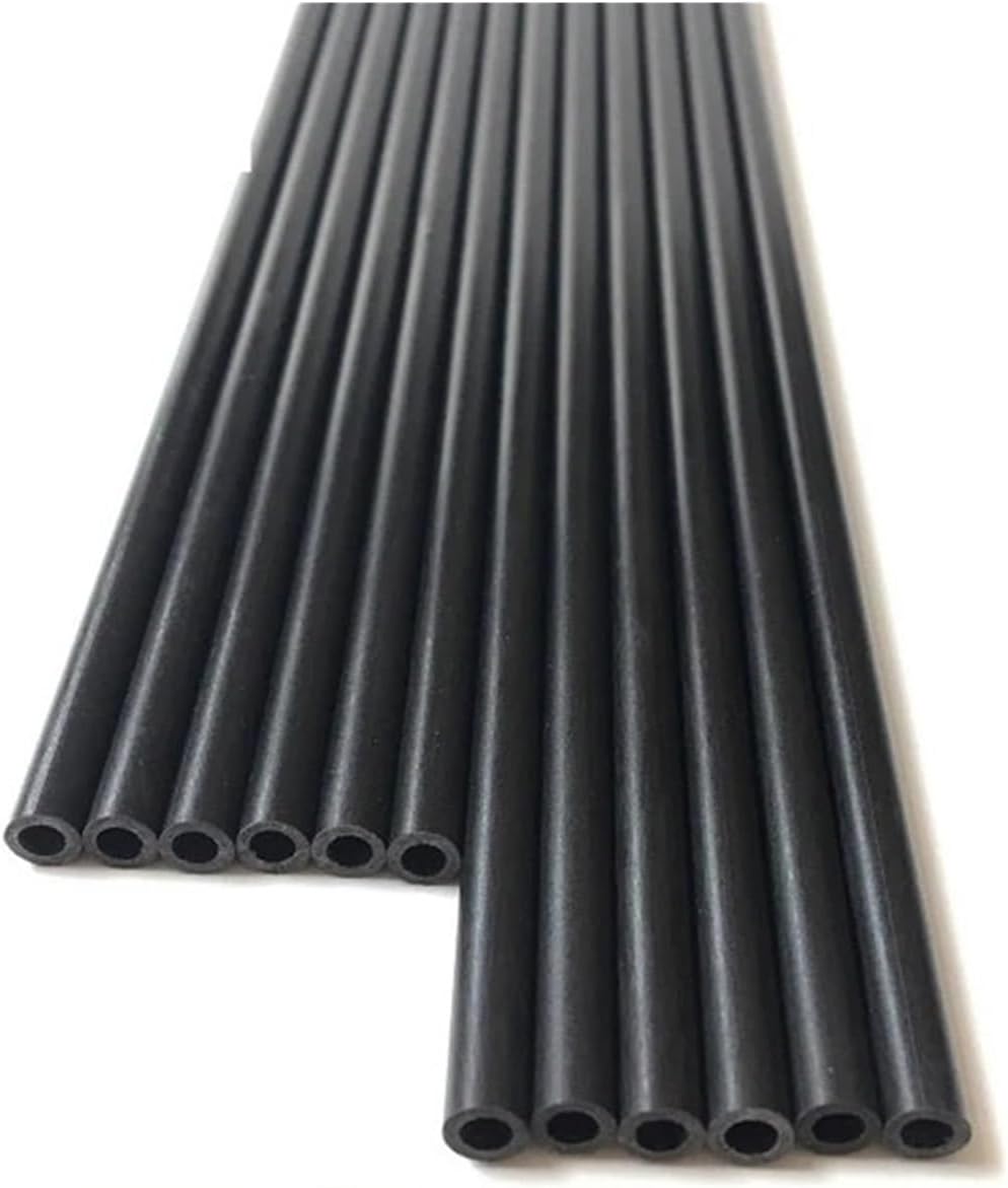 5x3 6x3 8x7 8x3 9x5 Carbon Fiber Tube/Round Hollow RC Airplane Support Frame(6x3x202mm 1pcs)