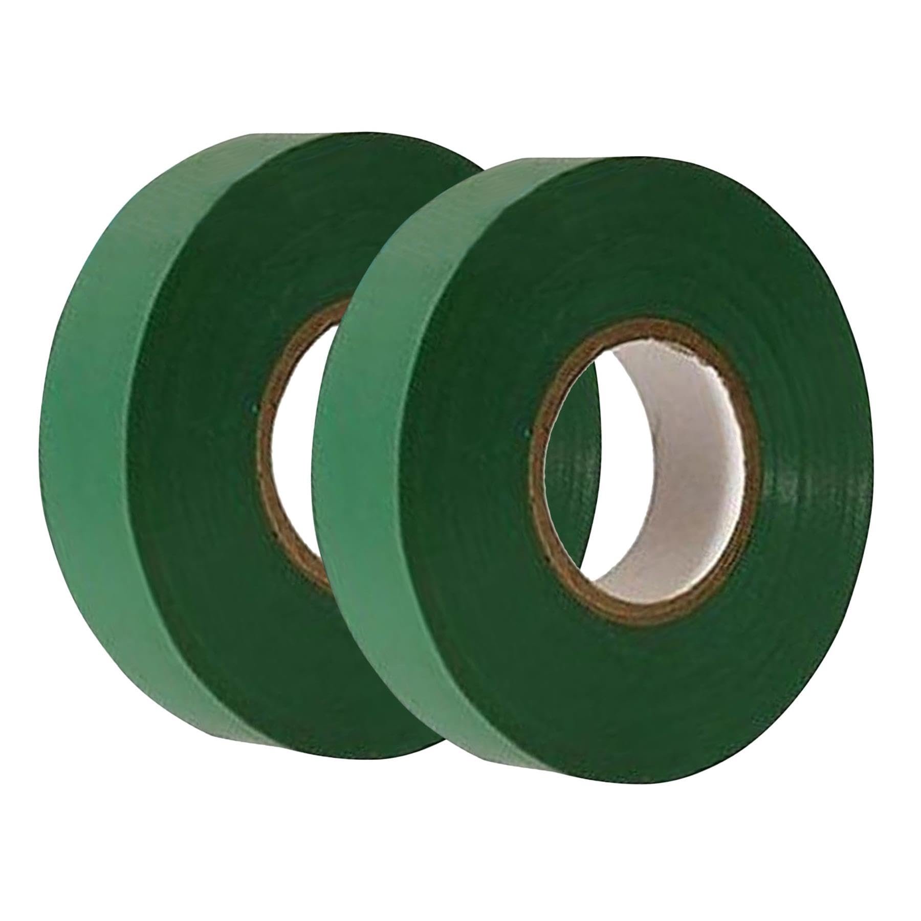 Dapetz ® Green Electrical Tape, 18mm x 33m, Flame Retardant Strong Self-Adhesive PVC Insulation Tape for Insulating, Repairing and Protecting Electrical Wires 2 Rolls