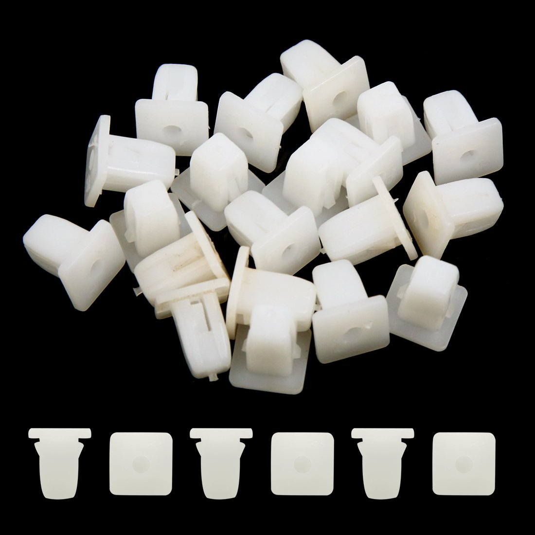 10 Rivets Plastique 8mm Pour Mercedes - Pare-choc, Panneaux - Référence 2019900292, A2019900292
