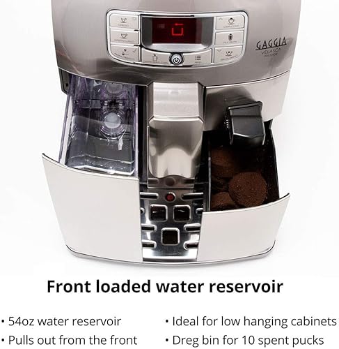 Miniatura 2 de Gaggia Velasca Prestige - Máquina de café expreso, acero inoxidable, 54 onzas