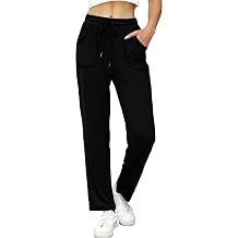 iClosam Womens Joggers Cotton Tracksuit Bottoms Straight Leg Sweatpants