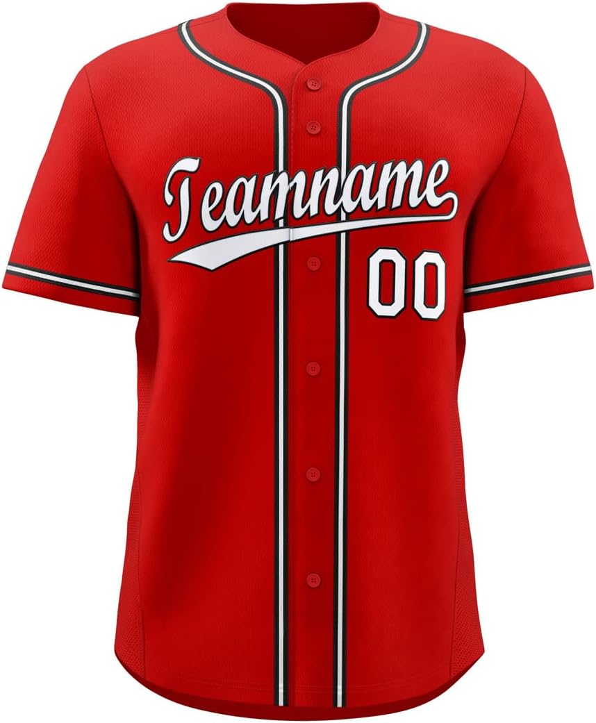 KXK Custom Men Women Youth Baseball Button Down Jersey Hip Hop Baseball Shirt Stitched Name Number Big Size miniatura 1