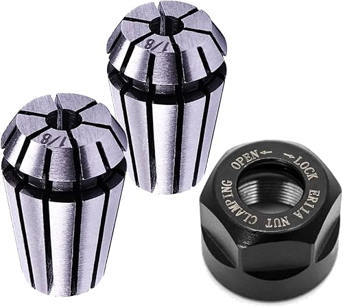 Juego de tuercas de resorte ER11 - Tuerca de sujeción ER11 de nivel AAA de alta precisión ER11-18 pulgadas, tuerca de sujeción ER11 para máquina de