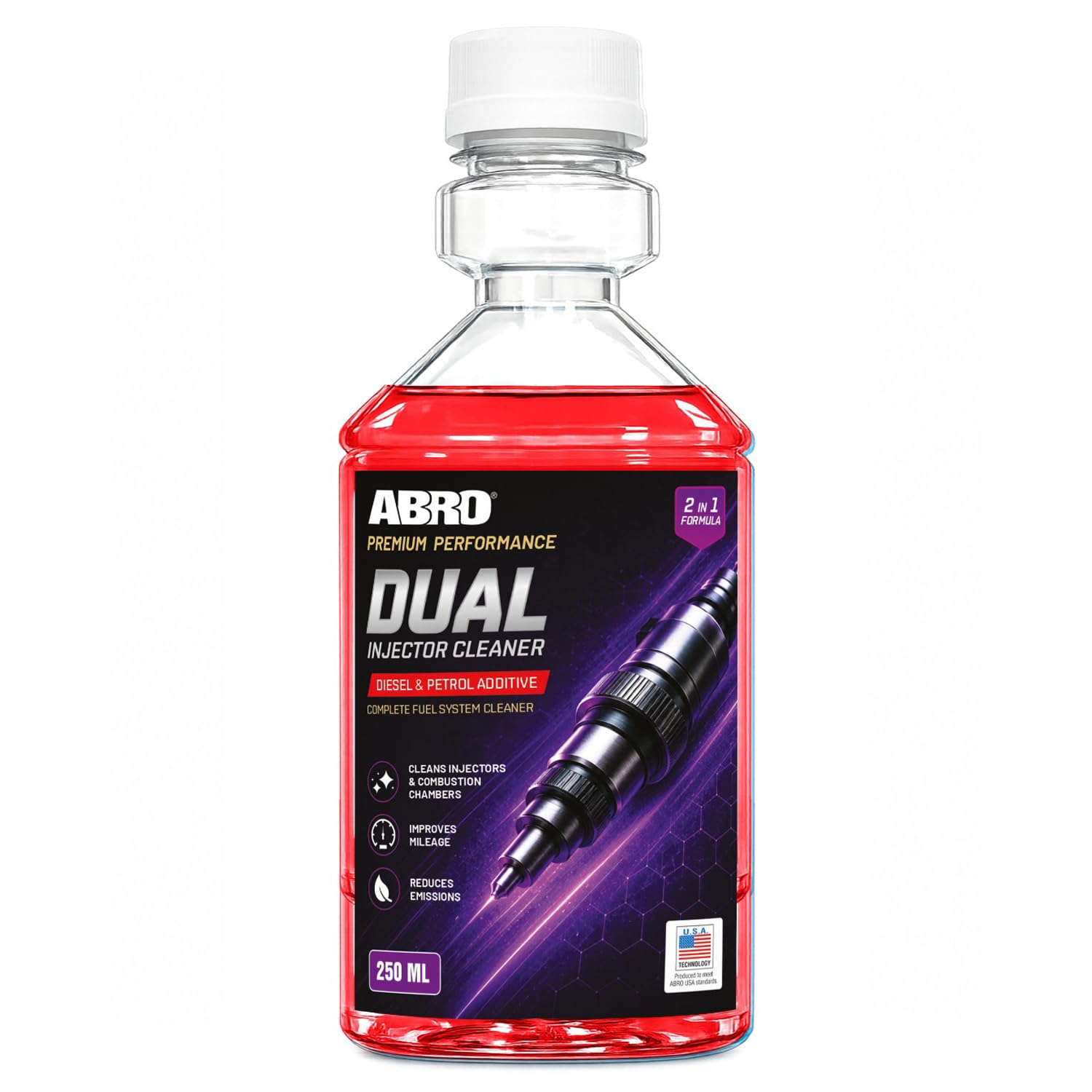 ABRO Dual Fuel Additive 250ml | Petrol & Diesel Fuel System Cleaner | Injector Cleaner for Cars, Bikes, SUVs & Trucks | Improves Mileage, Restores Engine Performance & Reduces Emissions | Dual Fuel Additive-image-41