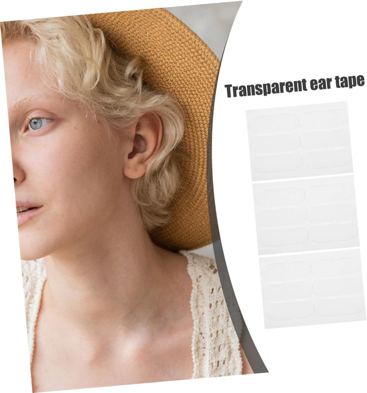 120Pcs Cosmetic for Protruding Ears Vertical Ear Correction Patches for Crafts Comfortable Wear Gentle Adhesive for Optimal Support and Shaping