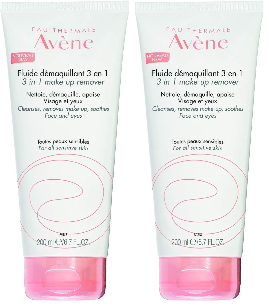 Avene Eau Thermale Fuido struccante 3 in 1, 200 ml (Confezione da 2)