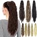 21" Kinky Deep Curly Synthetic Clip in Jaw Claw Ponytail Hair Extension Hair Piece Hairpiece