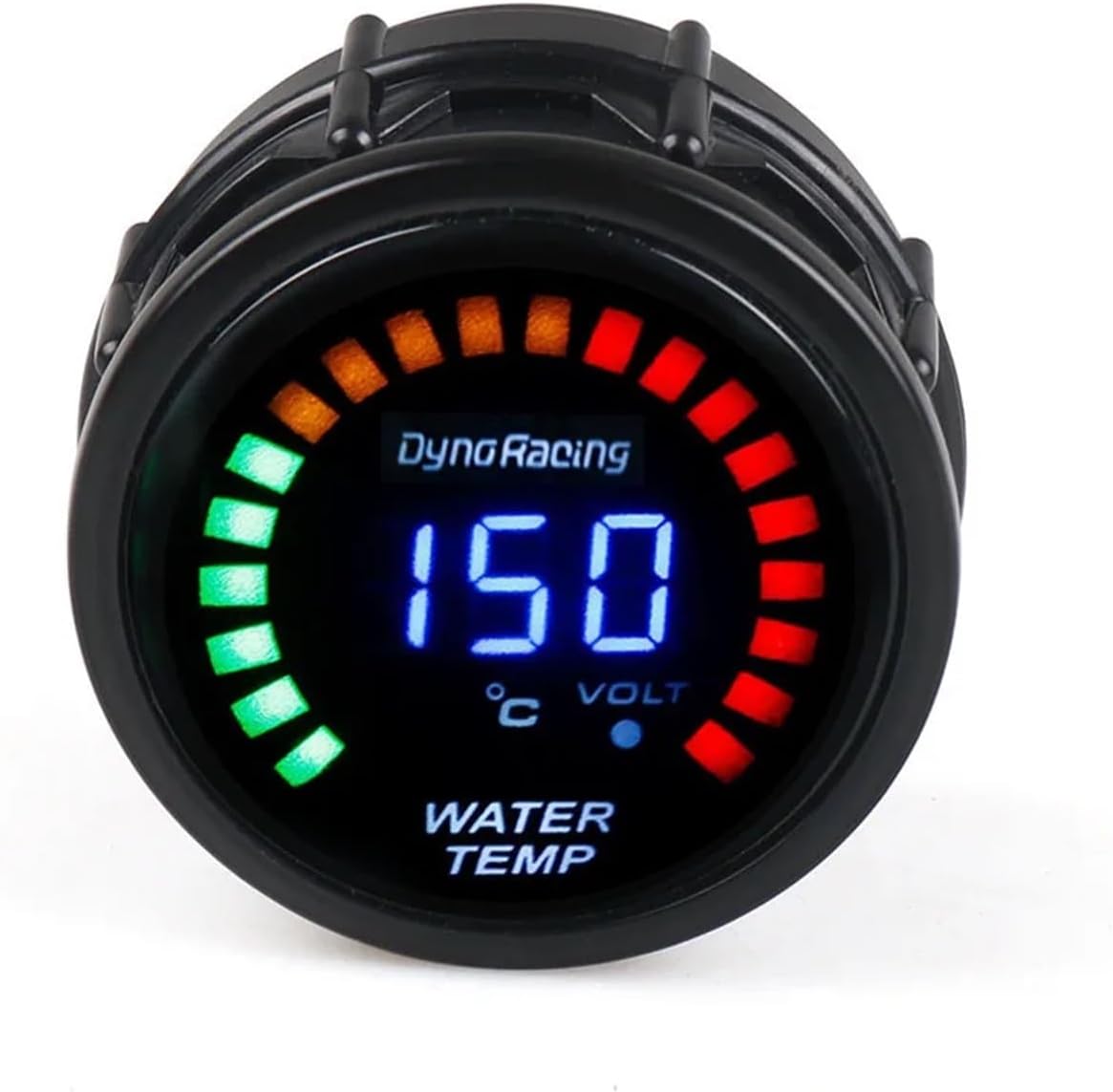 1Pcs 2" 52MM Digital 20 LED Boost Bar Psi Vacuum Water Temp Oil Temp Oil Press Voltmeter Air/Fuel Ratio EGT Temp RPM Gauge(Tachometer)