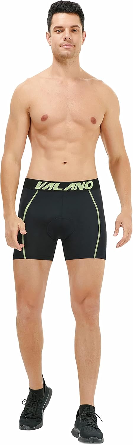 Valano Men’s Cycling Shorts Bike Underwear 3D Padded, Bicycle MTB Liner Mountain Shorts for Cycle Riding Biker, UPF50+ : Clothing, Shoes & Jewelry