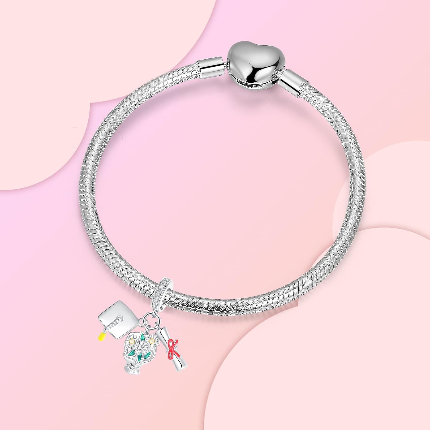 Angel Cross Butterfly Ice Cream Charm 925 Sterling Silver Charm Fits Women's Charm Bracelet & Necklace Jewelry Gifts for Women Family Friends - Image 2