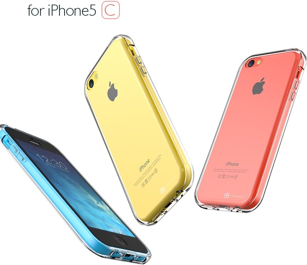 Case Army iPhone 5C | 5 C Clear Case [Manifest] Scratch-Resistant Slim Clear Case for Apple iPhone 5C | 5 C Soft Flexible Silicone Crystal Clear Shock-Dispersion Technology Cover with TPU Bumper