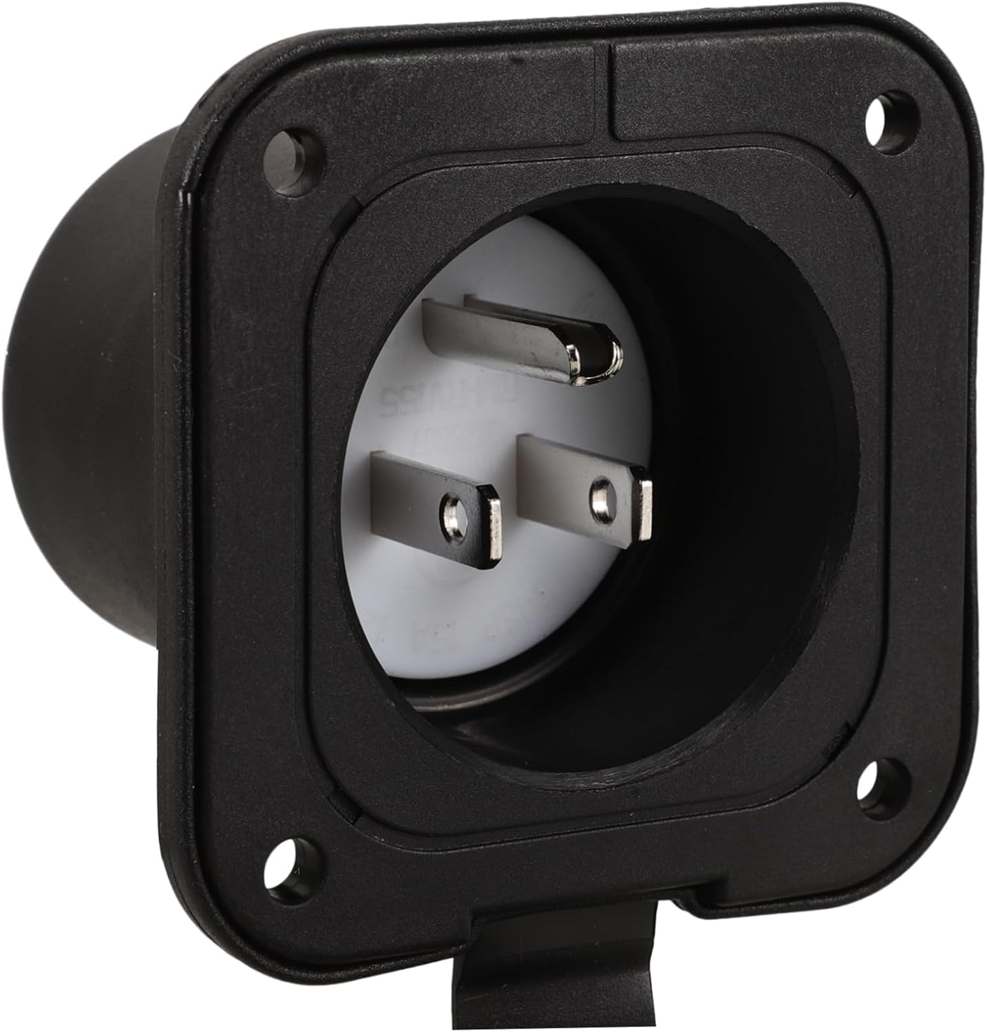 15a Replacement Rv Power Inlet Plug Socket Cover Electrical Plug for Boat Rv Power Pedestal