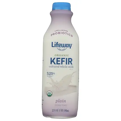 Lifeway Organic Plain Unsweetened Kefir, 32 FZ
