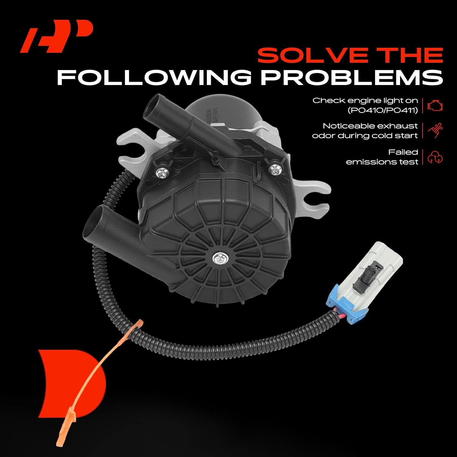 A-Premium Secondary Air Injection Smog Pump Compatible with Chevrolet Impala, Camaro, Lumina, Monte Carlo, Venture & Buick Regal, Century, Rendezvous & Pontiac Aztek, Firebird, Grand Prix & Oldsmobile