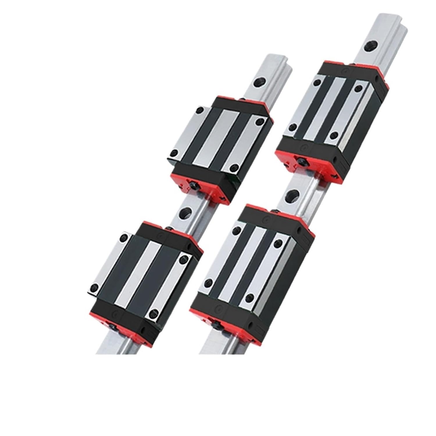 Linear Guides 2 Pcs HGR15 1000-2000mm Linear Rails + 4 Pcs HGH15CA / HGW15CC Carriages(2 Rails 4 HGH15CA,2000mm)