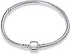 Silver Charm Bracelet for Women, Moments Women's 925 Sterling Silver Snake Chain Bracelet for Charms, SilverBuckle Snake Bone Chain, Valentine's Day Mother's Day Birthday Gift for Mom Wife