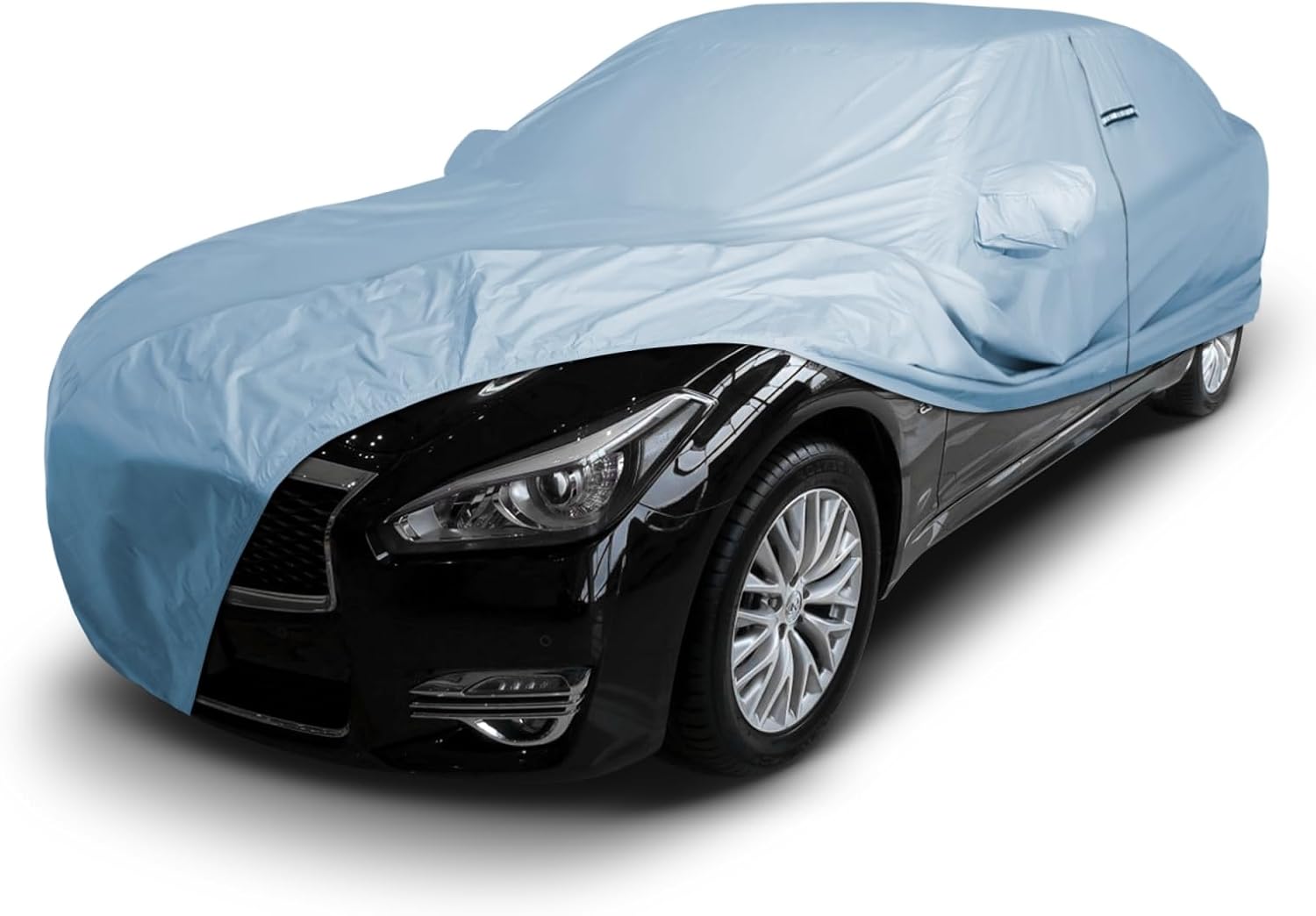 iCarCover Premium Car Cover for 2015-2019 Infiniti Q70L Heavy Duty Waterproof All-Weather Automobiles Custom Fit Indoor Outdoor UV Snow Protection Covers with Straps and Bag