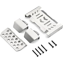 Stainless Steel RC Chassis Skid Plate for YIKONG 4106 Series YK4106SE/YK4106PRO - 1/10 Scale Crawler Upgrade Accessory