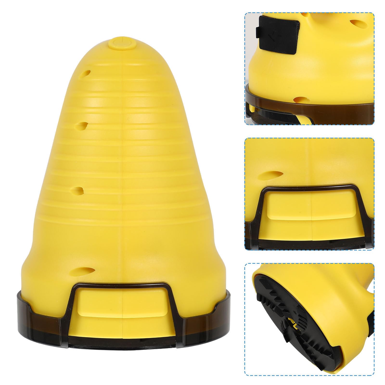 HOMSFOU Raschietto per Ghiaccio Auto Portatile in ABS Giallo, Strumento Efficiente per Rimuovere Neve e Ghiaccio dal Parabrezza