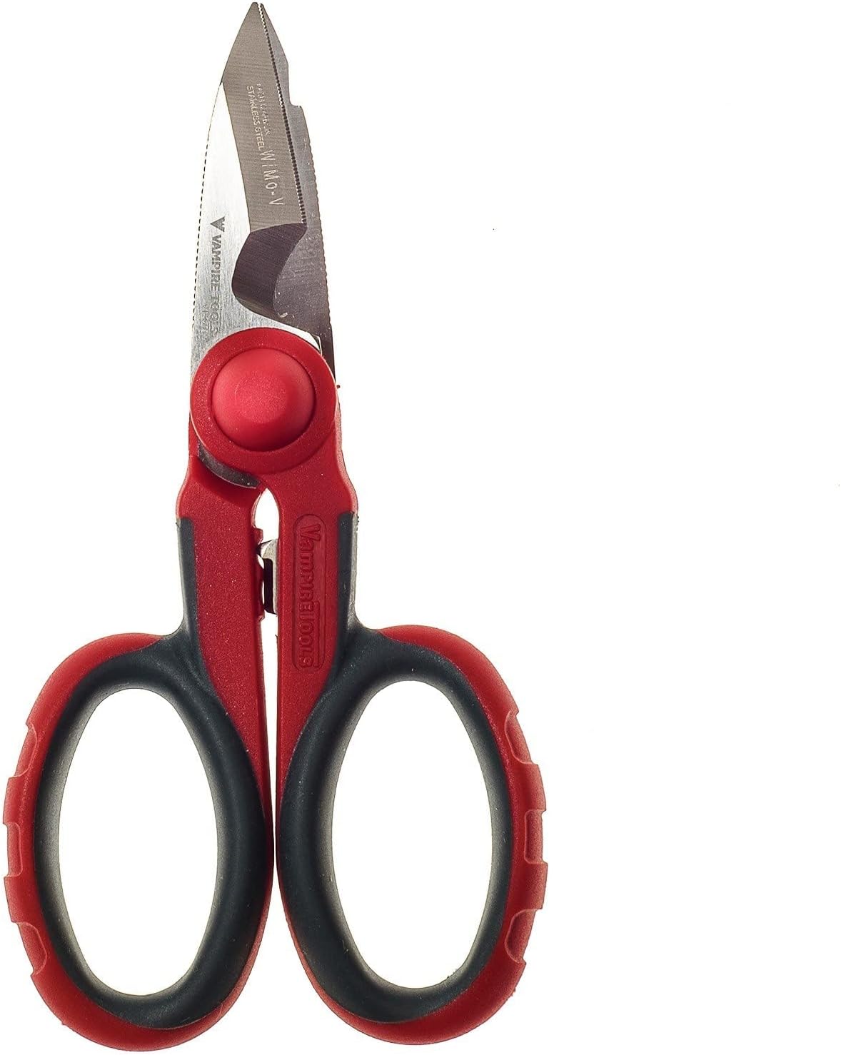 vSHEARS 5.5" Multipurpose Electrician Scissors, Premium High Carbon Stainless Steel Utility Shears – Cut Cables, Strip Insulation, Cut Copper Sheets, Crimp Terminals, and Clean Electrical Boxes.