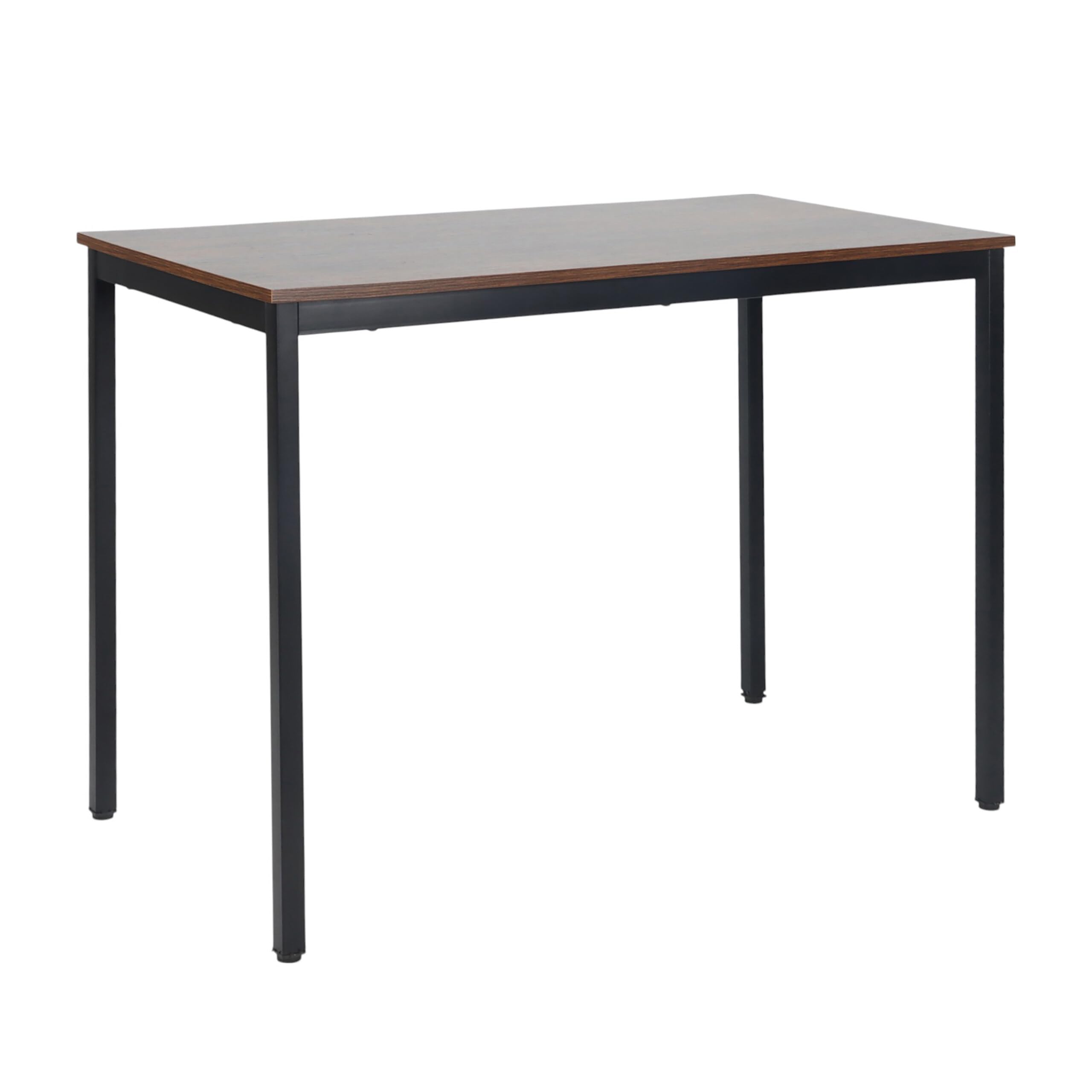 Tavolo da Pranzo Relaxdays, per 4 Persone, HLP: 76x110x60 cm, Fino a 80 kg, Effetto Rovere/Nero
