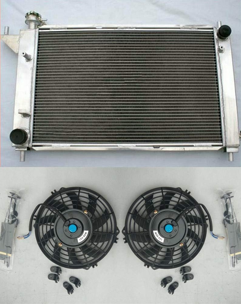 3 Row Aluminum Radiator + Fan for FORD MUSTANG GT/GTS/SVT 3.8L 5.0L MT 1994 1995 1996